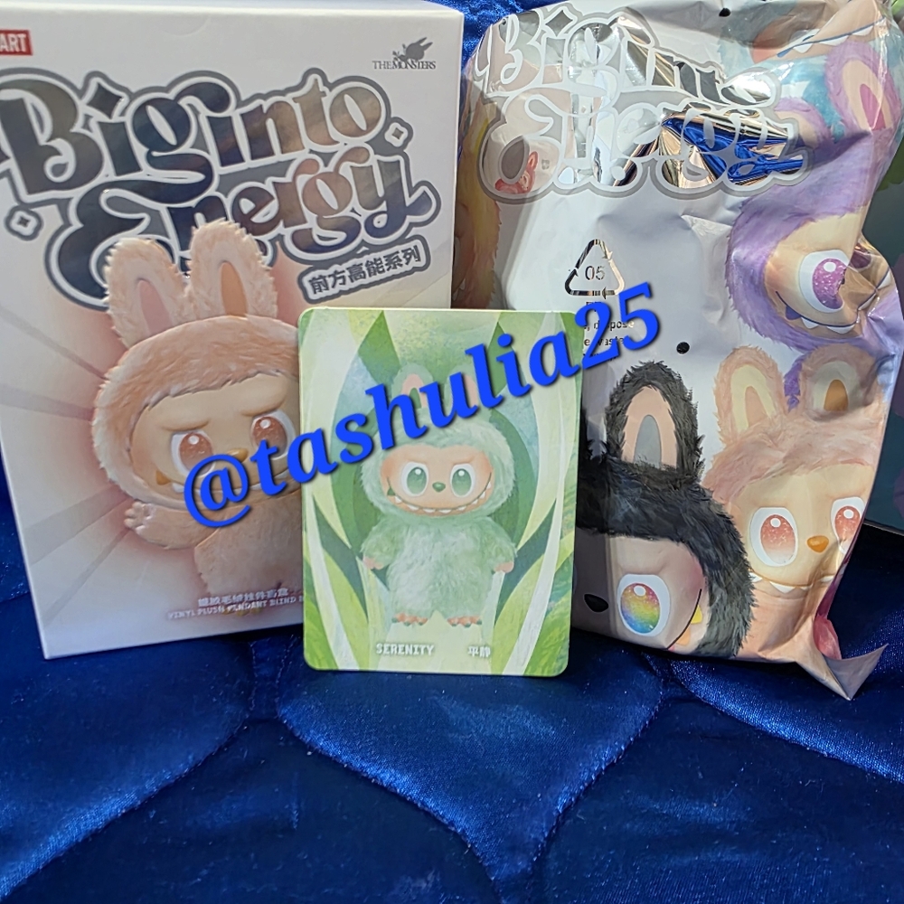 Pop Mart THE MONSTERS Big into Energy Vinyl Plush  Blind Box Serenity Labubu